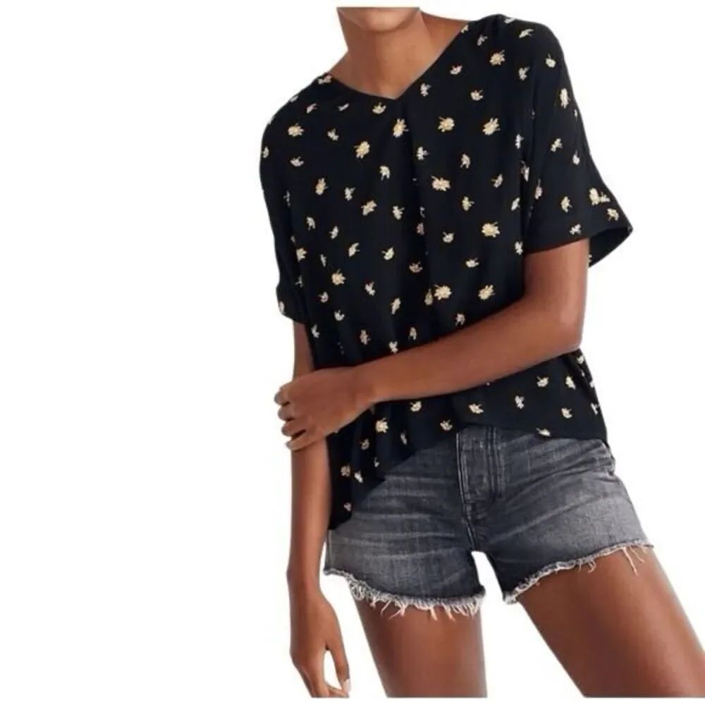 NEW Madewell French Daisy Top Wide Sleeve Oversized Drapey SizeS French Girl NWT